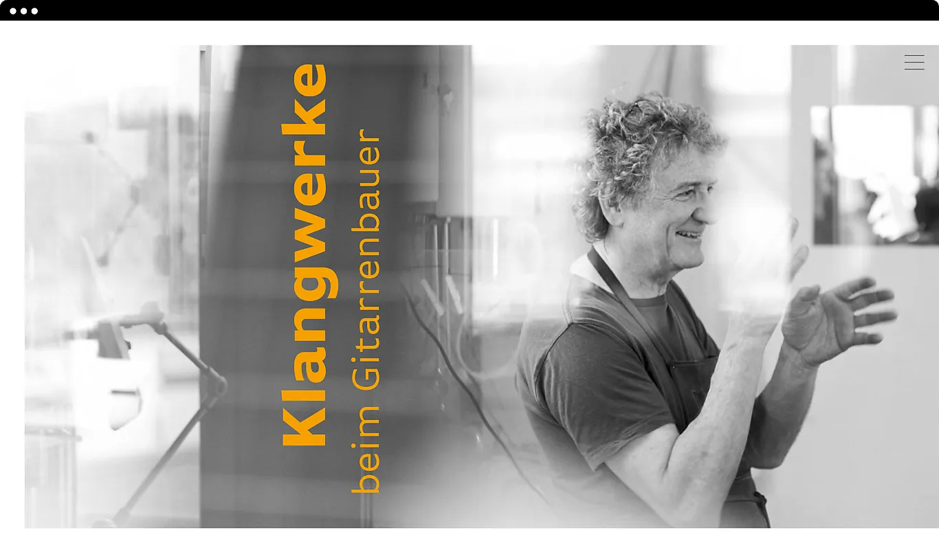 Website Desktop . klangwerke.ch Website Desktop . klangwerke.ch