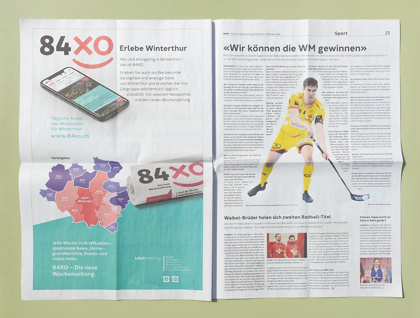 84xo - Die neue Wochenzeitung . Editorial Design