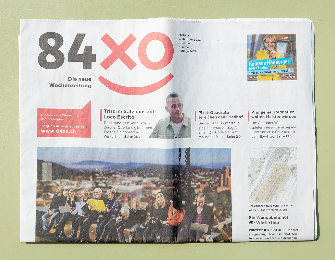 84xo - Die neue Wochenzeitung . Corporate Design