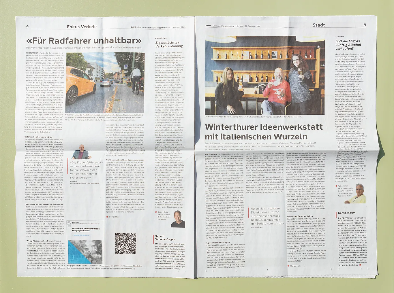 84xo - Die neue Wochenzeitung . Editorial Design