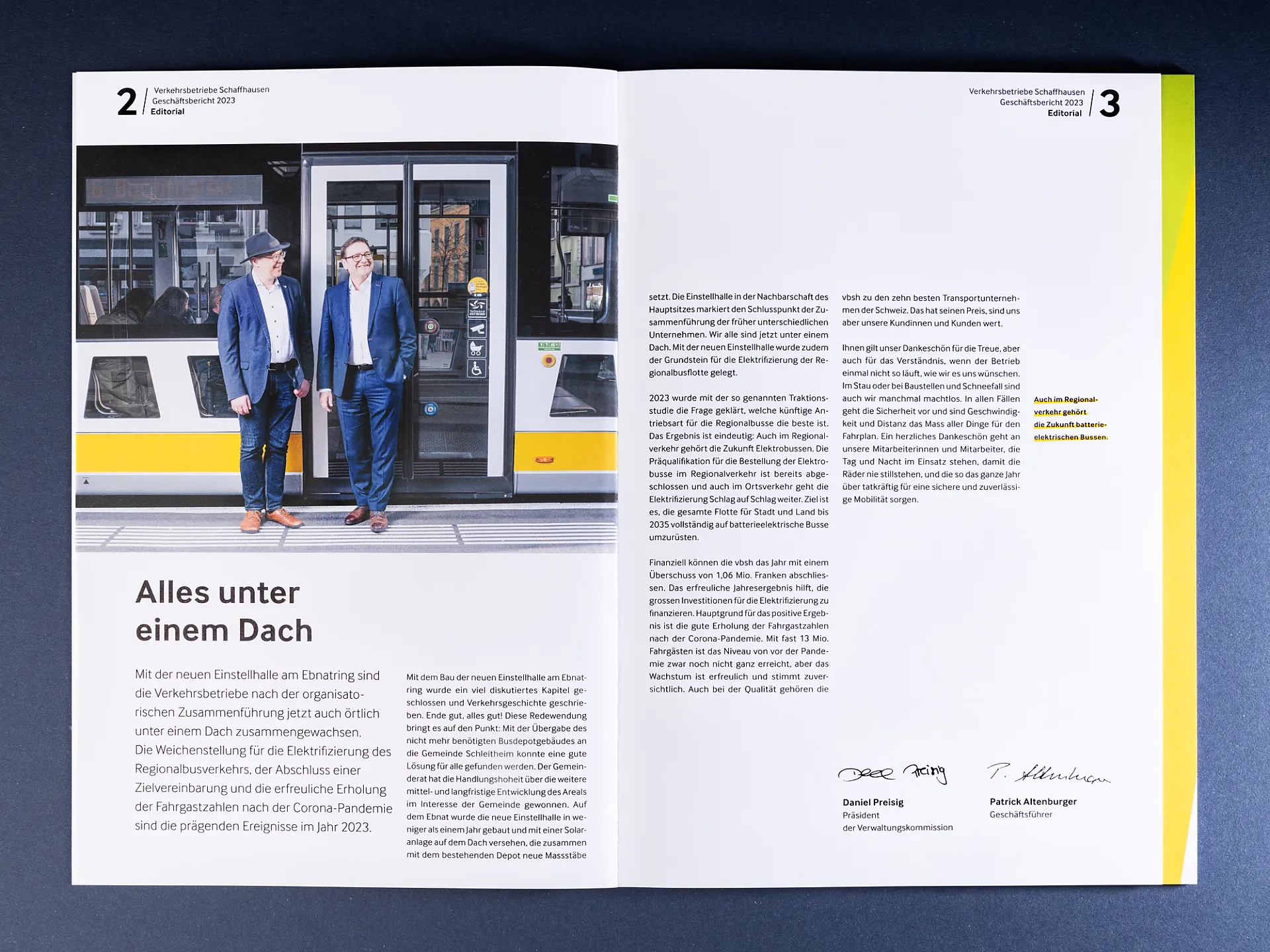 Editorial Design . Geschäftsbericht . Editorial