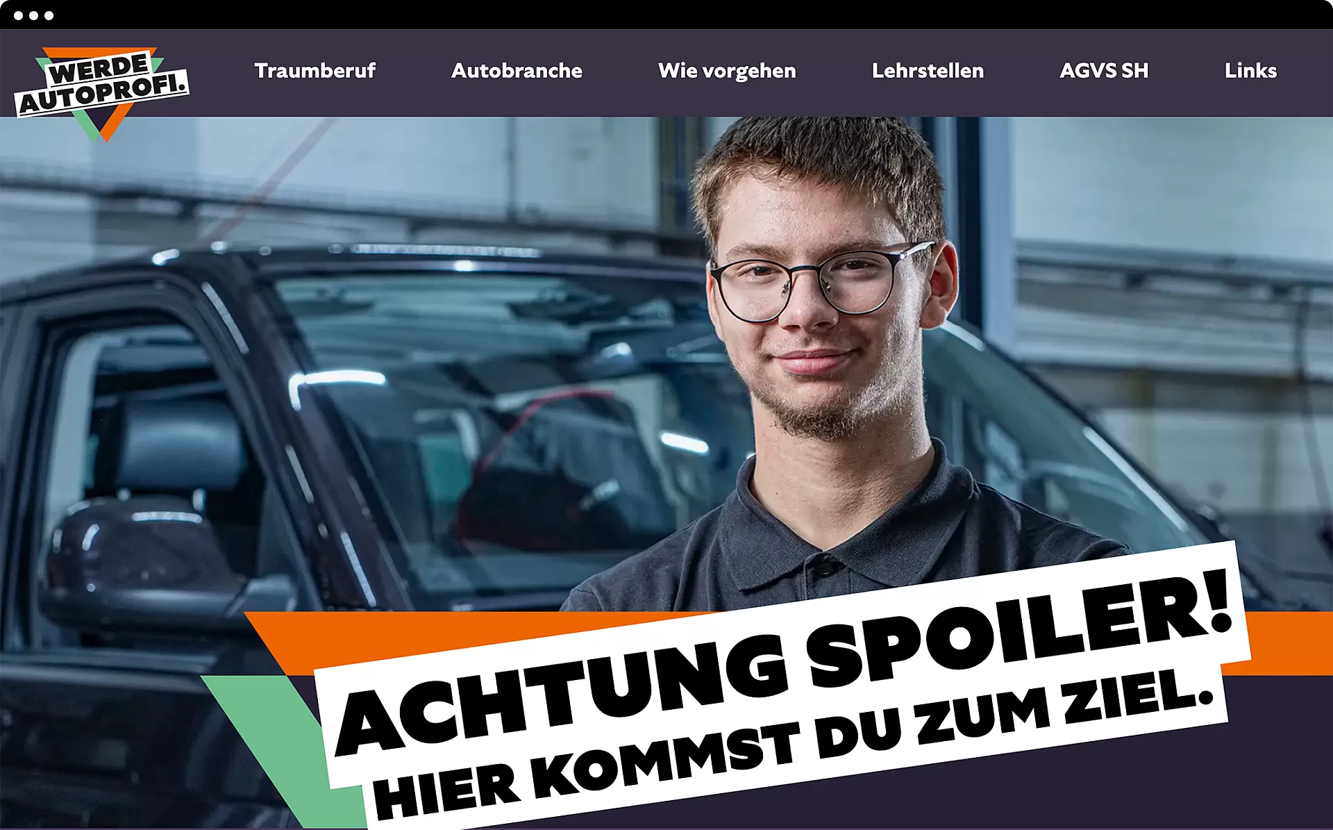 Werde Autoprofi . Website . Desktop Werde Autoprofi . Website . Desktop